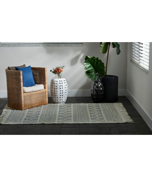 Momeni Boulder Blue Rug BOU-4 5 ft. X 8' Rectangle - Rugs Town Momeni Boulder Blue BOU-4 5 ft. X 8' Rectangle Rug