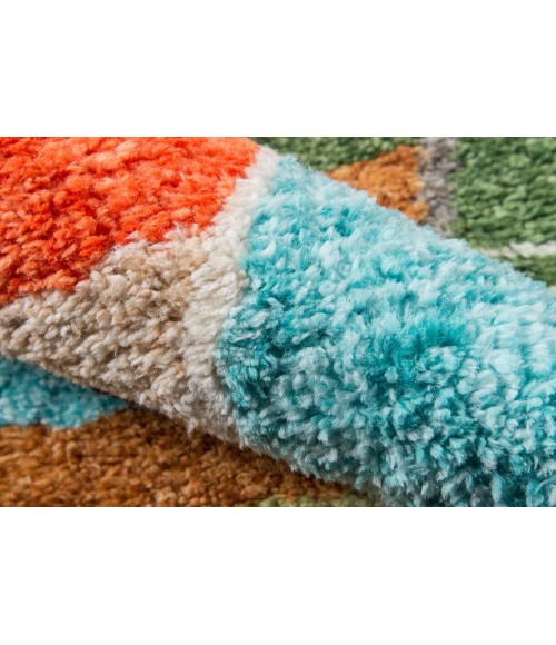 Bungalow Area Rug Momeni Bungalow Area Rug BUN-3 Tiles Multi 5' X 7'6