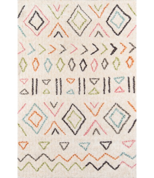 Bungalow Area Rug Momeni Bungalow Area Rug BUN-8 Wes Ivory 3'6 X 5'6