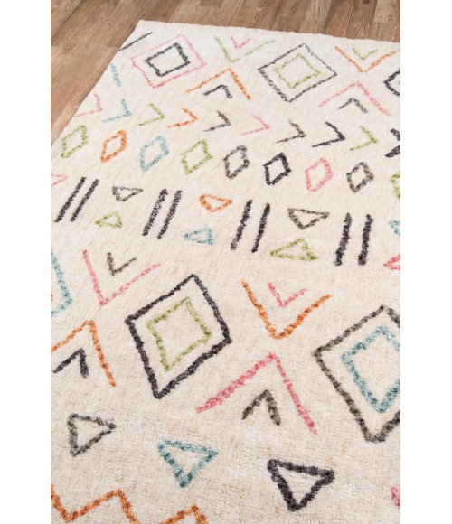 Bungalow Area Rug Momeni Bungalow Area Rug BUN-8 Wes Ivory 3'6 X 5'6