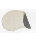 Momeni Claud CUD-1 Ivory 7'3" X 11' Kidney Area Rug