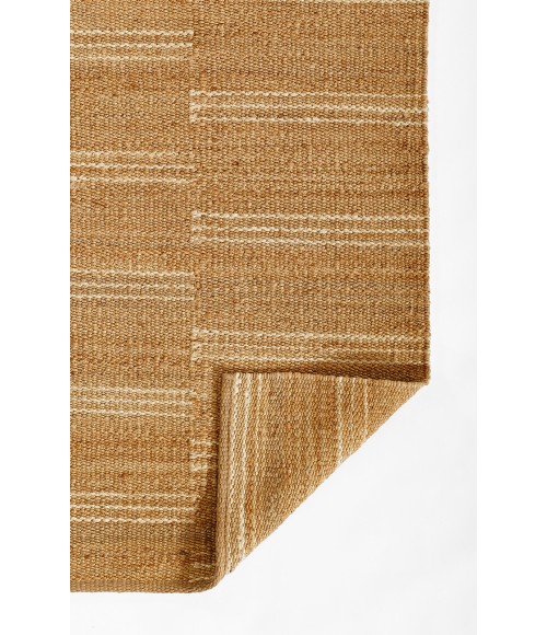 Crescent Area Rug Momeni Crescent Area Rug CRE-1 Broken Stripe Natural 8' X 10'