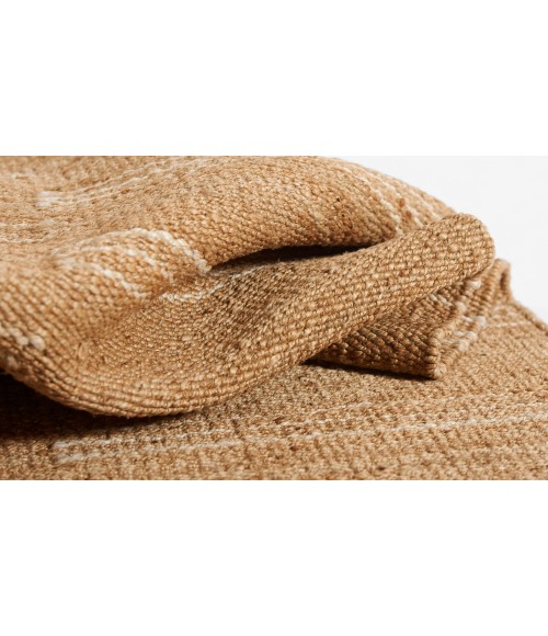 Crescent Area Rug Momeni Crescent Area Rug CRE-1 Broken Stripe Natural 8' X 10'