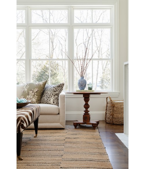 Crescent Area Rug Momeni Crescent Area Rug CRE-2 Broken Stripe Natural 3'6 X 5'6