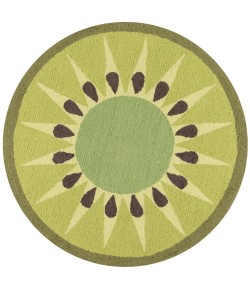 Momeni Novogratz Cucina Cna-2 Green Area Rug 3 ft. X 3 ft. Round