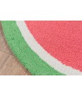 Cucina Area Rug Momeni Cucina Area Rug CNA-3 Watermelon Red 1'6 X 3' Half Moon
