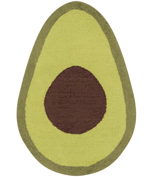 Cucina Area Rug Momeni Cucina Area Rug CNA-5 Avocado Green 2' X 3'