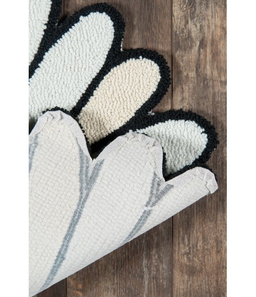 Cucina Area Rug Momeni Cucina Area Rug CNA-8 Daisy Ivory 3' X 3' Round