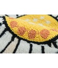 Cucina Area Rug Momeni Cucina Area Rug CNA-8 Daisy Ivory 3' X 3' Round
