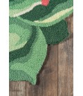 Cucina Area Rug Momeni Cucina Area Rug CNA11 Succulent Green 3' X 3' Round