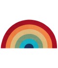 Cucina Area Rug Momeni Cucina Area Rug CNA12 Rainbow Multi 1'5 X 2'10 Half Moon