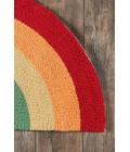 Cucina Area Rug Momeni Cucina Area Rug CNA12 Rainbow Multi 1'5 X 2'10 Half Moon