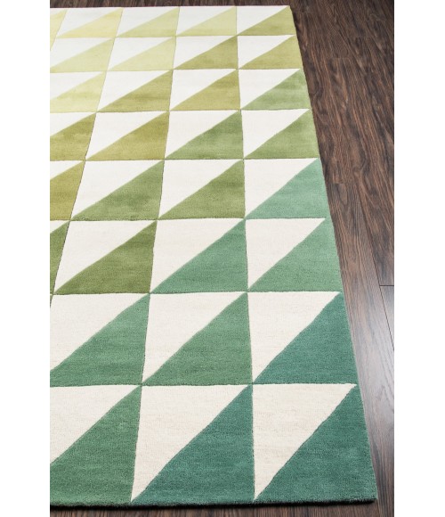 Momeni Delmar Area Rug DEL-6 Agatha Side Triangle Lime 3'6 X 5'6