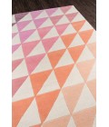 Momeni Delmar Area Rug DEL-6 Agatha Side Triangle Pink 2'3 X 8' Runner