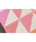 Momeni Delmar Area Rug DEL-6 Agatha Side Triangle Pink 2'3 X 8' Runner