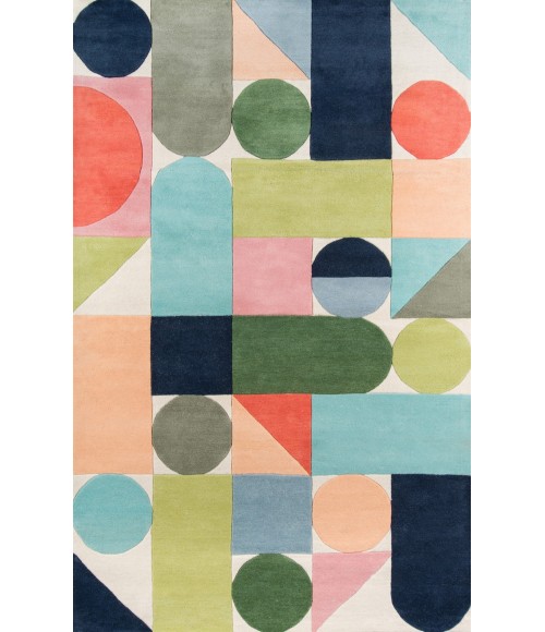 Momeni Delmar Area Rug DEL-8 Wright Multi 5' X 8'