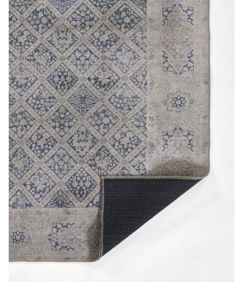 Erin Gates Dorset DOR-3 Rug Erin Gates Dorset DOR-3 Blue 2 ft. 3 in. X 7 ft. 6 in. Runner Rug
