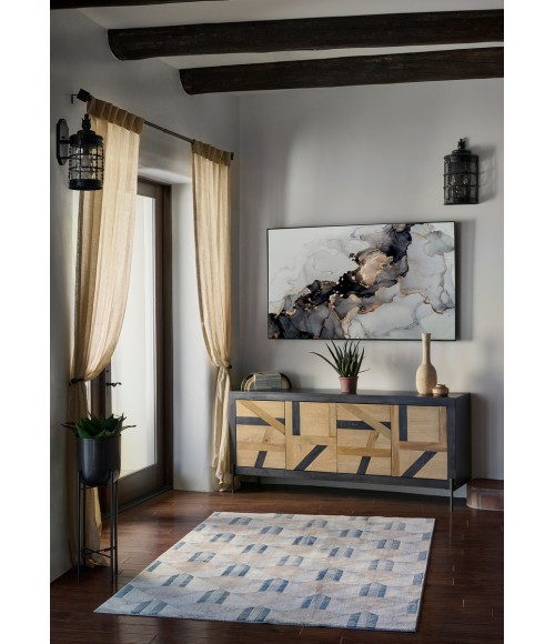 Momeni Edition EDI-1 Blue 1'10" X 2'10" Area Rug