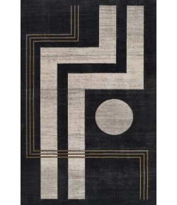 Momeni Edition Edi-3 Charcoal Area Rug 3 ft. 10 in. X 5 ft. 7 in. Rectangle