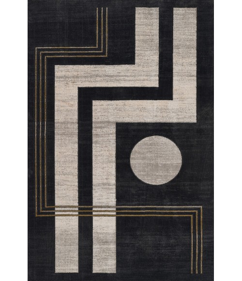 Momeni Edition EDI-3 Charcoal 3'10" X 5'7" Area Rug