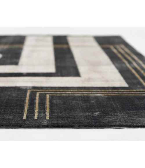 Momeni Edition EDI-3 Charcoal 3'10" X 5'7" Area Rug