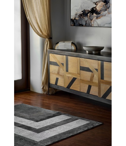 Momeni Edition EDI-3 Charcoal 3'10" X 5'7" Area Rug