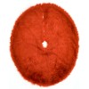 Momeni Furry Tree Skirt FTS-1 Red 5 ft. X 5 ft. Round Rug