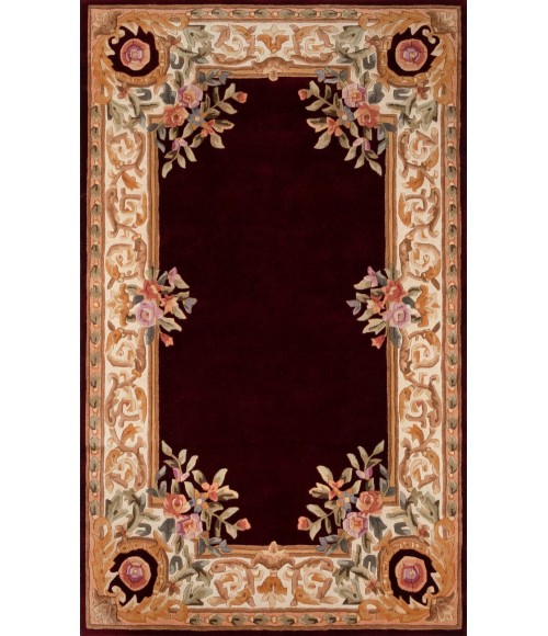 Momeni Harmony India Area Rug HAI-7 Burgundy 6' X 6' Octagon