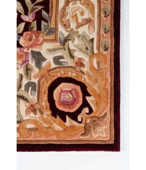 Momeni Harmony India Area Rug HAI-7 Burgundy 6' X 6' Octagon