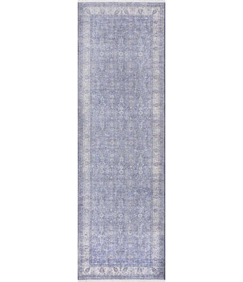 Momeni Helena HEL-4 Blue 2'6" X 8' Runner Area Rug