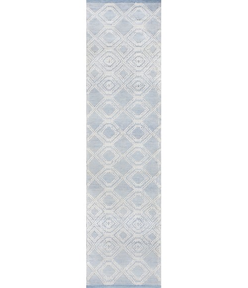 Momeni Hermosa Area Rug HRM-1 Light Blue 2'3 X 8' Runner