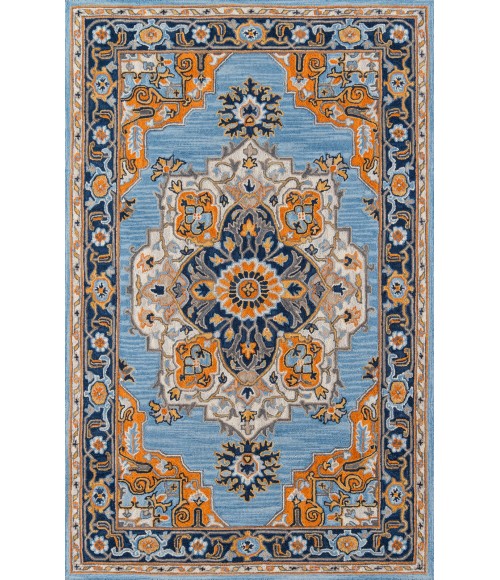 Momeni Ibiza Area Rug IBI-1 Blue 2'3 X 7'10 Runner