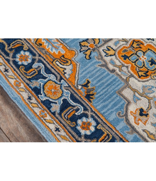 Momeni Ibiza Area Rug IBI-1 Blue 2'3 X 7'10 Runner