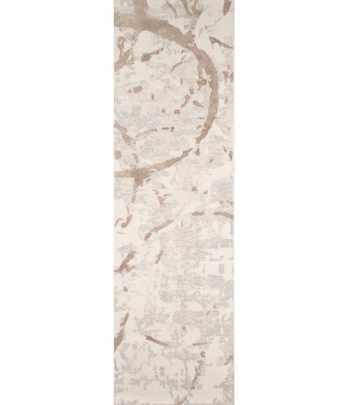 Momeni Illusions Area Rug IL-01 Beige 2'3 X 8' Runner