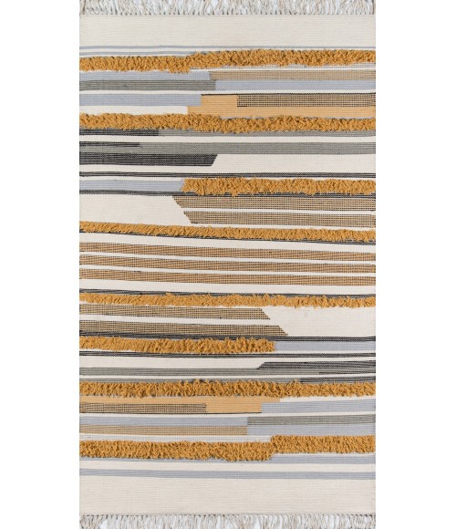 Momeni Indio Area Rug IND-6 Feliz Mustard 7'6 X 9'6