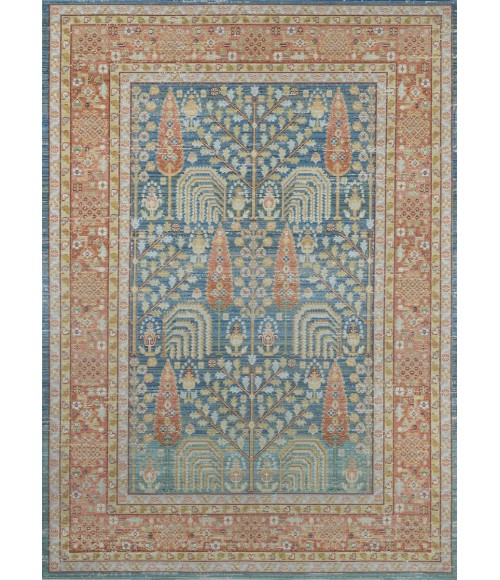 Momeni Isabella Area Rug ISA-8 Blue 2'7 X 8' Runner