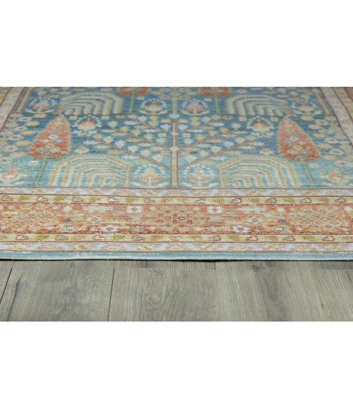 Momeni Isabella Area Rug ISA-8 Blue 2'7 X 8' Runner