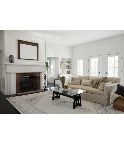 Momeni Isabella ISA10 Blue 5'3" X 7'3" Area Rug