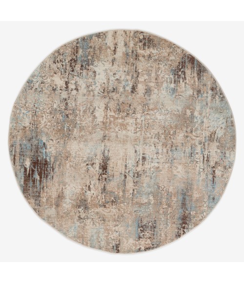 Momeni Izmir Area Rug IZ-05 Blue 5' X 5' Round