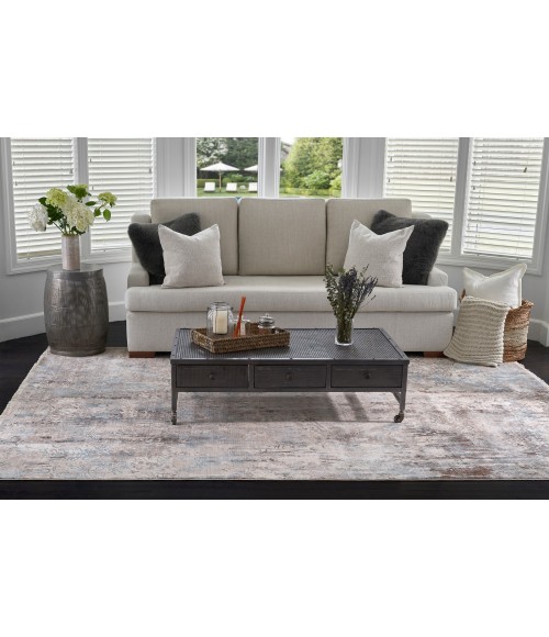Momeni Izmir Area Rug IZ-05 Blue 5' X 5' Round