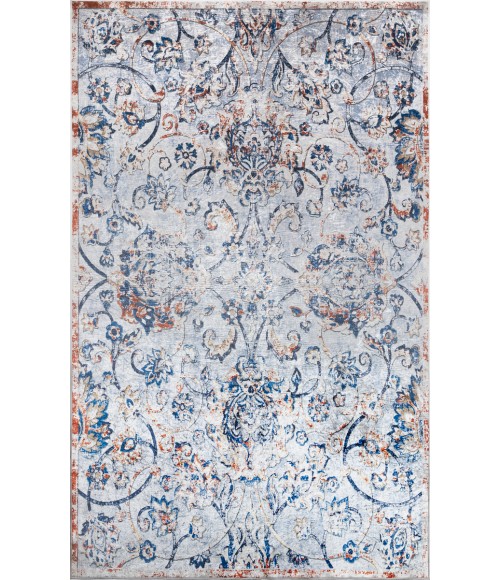 Karachi Area Rug Momeni Karachi Area Rug KAR-5 Light Blue 5' X 8'