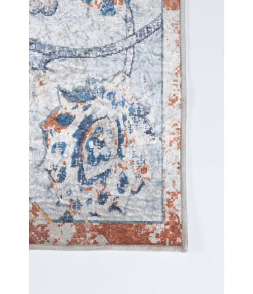 Karachi Area Rug Momeni Karachi Area Rug KAR-5 Light Blue 5' X 8'