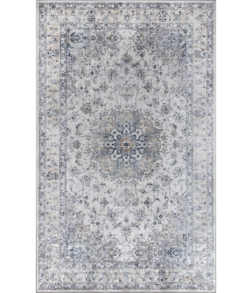 Karachi Area Rug Momeni Karachi Area Rug KAR-7 Grey 2' X 3'