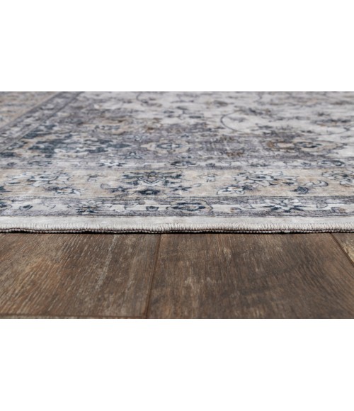 Karachi Area Rug Momeni Karachi Area Rug KAR-7 Grey 2' X 3'