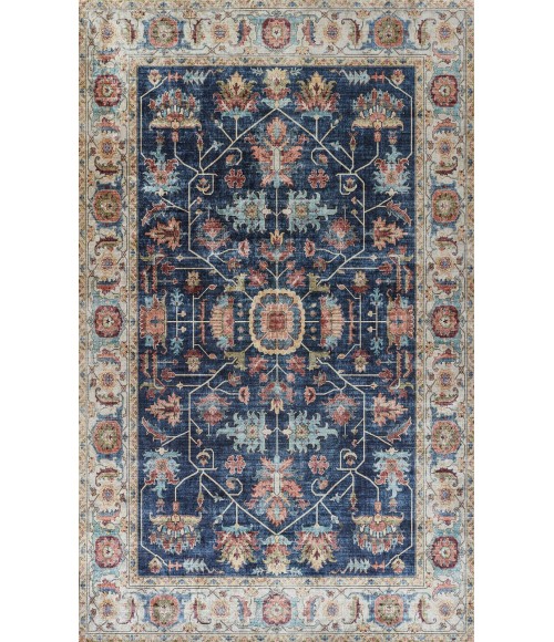 Momeni Karachi KAR-9 Navy 5' X 8' Area Rug
