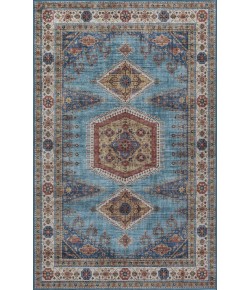 Momeni Karachi KAR10 Blue 6 ft. X 9 ft. Rectangle Rug