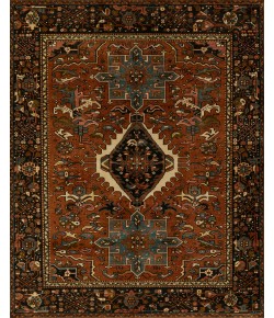 Momeni Karajeh KAJ-1 Red 8 ft. X 10 ft. Rectangle Rug