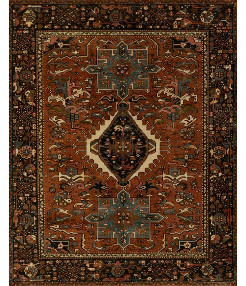 Momeni Karajeh KAJ-1 Rug Momeni Karajeh KAJ-1 Red 8 ft. X 10 ft. Rectangle Rug