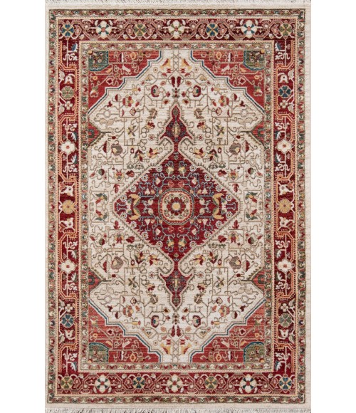 Momeni Lenox Area Rug LE-02 Red 5' X 7'5