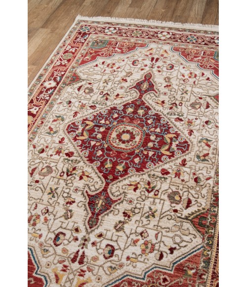 Momeni Lenox Area Rug LE-02 Red 5' X 7'5